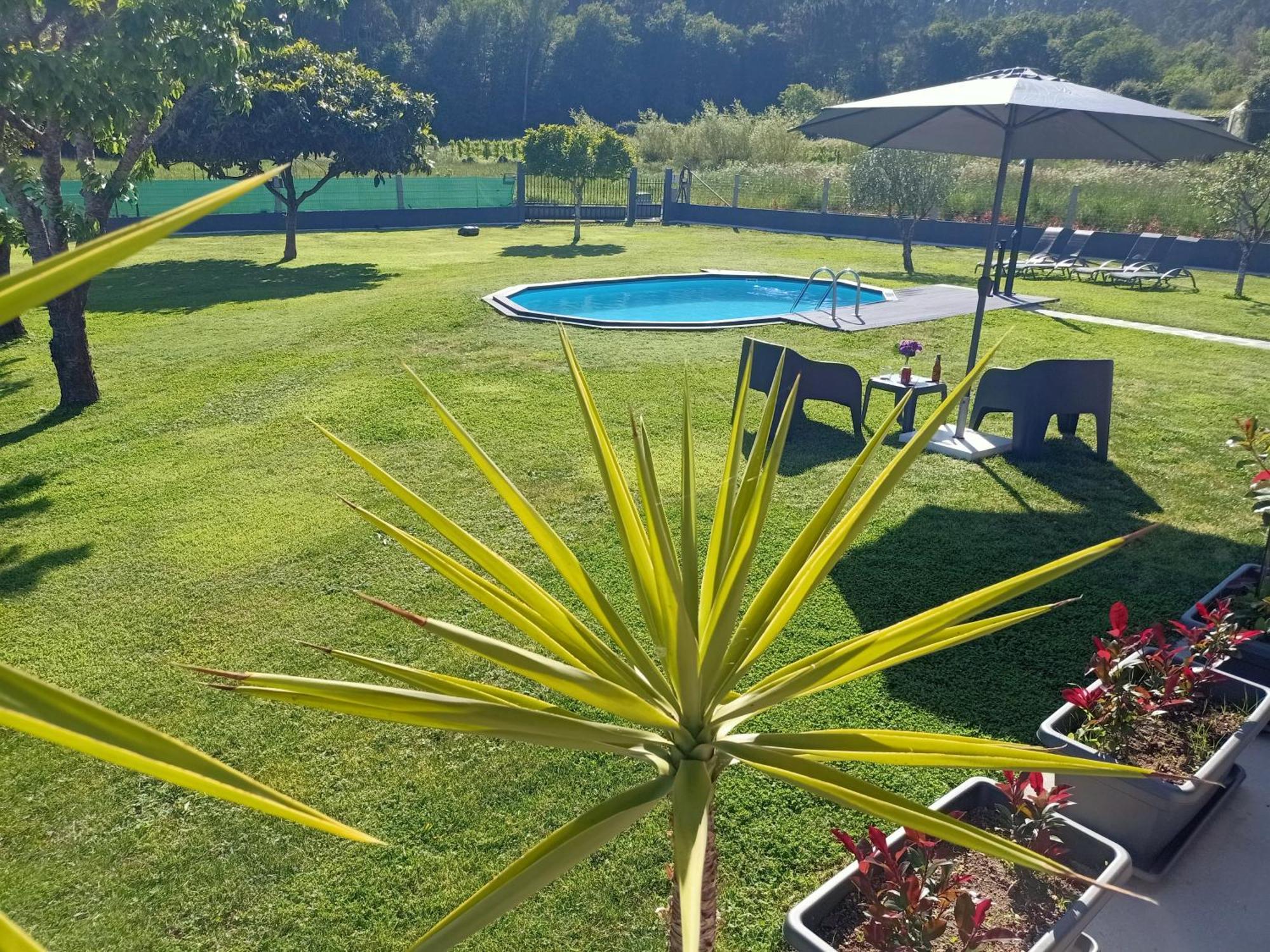 Apartamento En Bloque Vivienda Con Piscina Y Barbacoa A 15 Min De La Playa Meis Luaran gambar